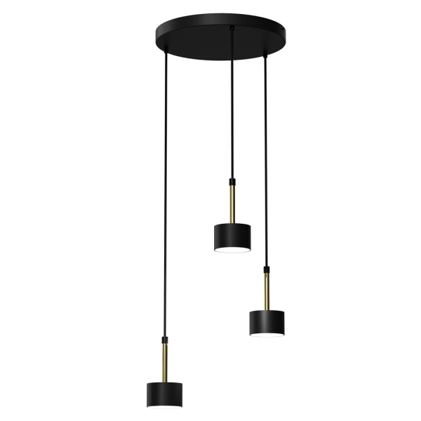 ARENA BLACK/GOLD 3xGX53 viseća lampa