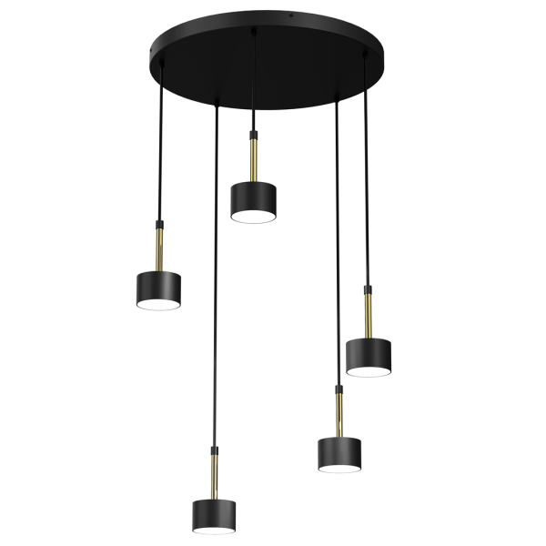 ARENA BLACK/GOLD 5xGX53 viseća lampa