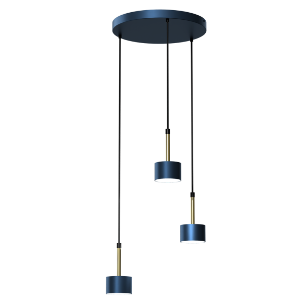 ARENA BLUE/GOLD 3xGX53 viseća lampa