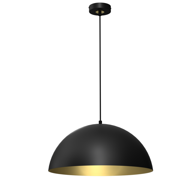 BETA BLACK/GOLD viseća lampa 1xE27 45cm