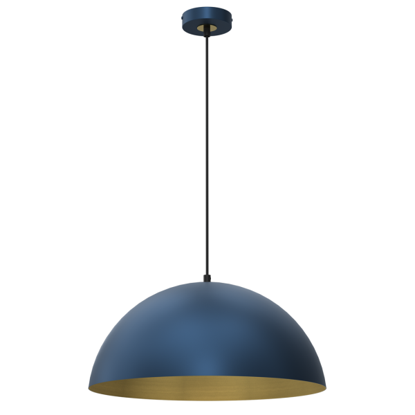 BETA NAVY BLUE/GOLD viseća lampa 1xE27 45cm