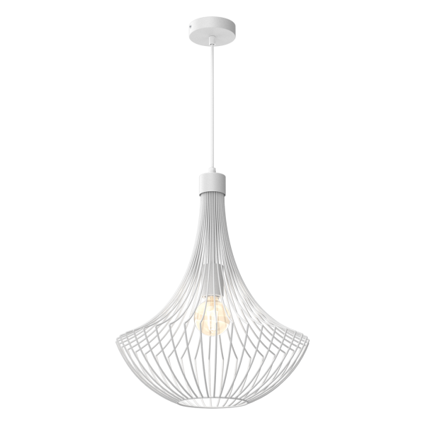 Viseća lampa CESTA BIJELA 1xE27