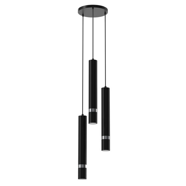 Viseća JOKER BLACK/CHROME 3xGU10