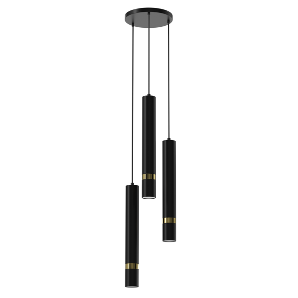 Viseća JOKER BLACK/GOLD 3xGU10