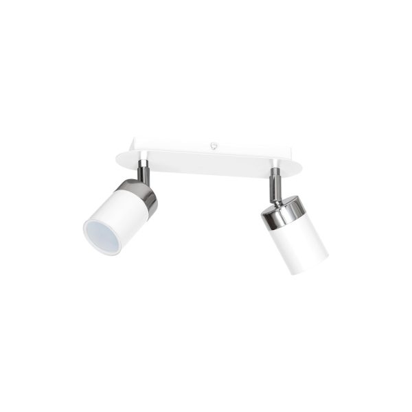 Lampa stropna JOKER WHITE/CHROME 2xGU10