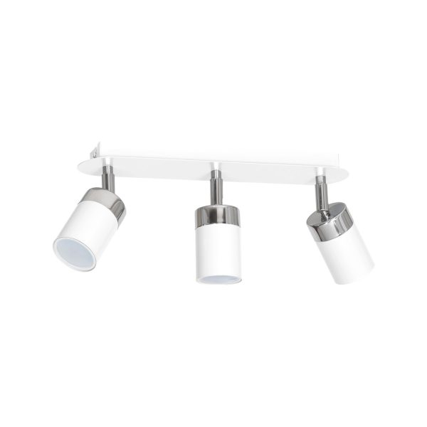 Lampa stropna JOKER WHITE/CHROME 3xGU10