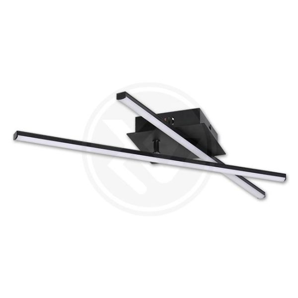 LED luster Modena Soria 4000K 18W 50cm crni