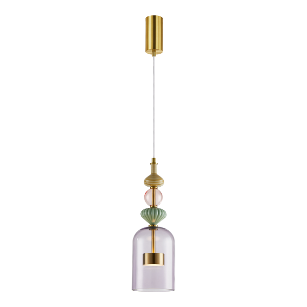 ARTE 12W LED viseća lampa, prom. 13 cm mesing