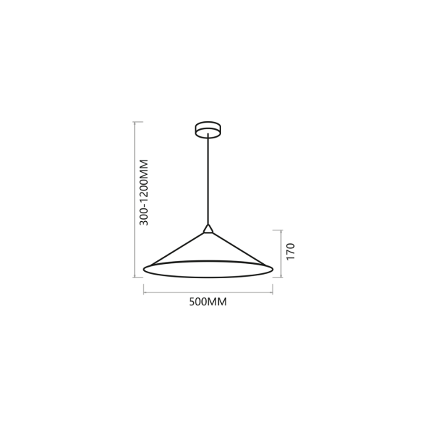 Fuji viseća lampa Ø50cm 1xE27 - Image 4
