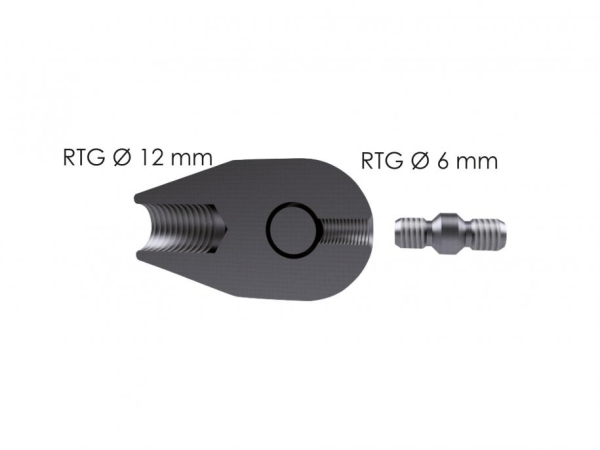 Hvat za provlačenje kablova za omčom i zakretanjem 50-60mm RUNPOTEC RTG Ø 12 mm navoj i dodatan navoj RTG Ø 6 mm - Image 2