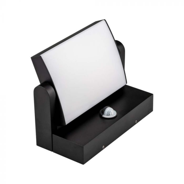 Zidna LED svjetiljka sa senzorom 17W 4000K - IP65 crna - Image 2