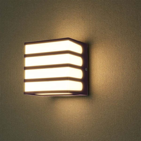 Zidna lampa 8W 4000K - IP65 smeđa - Image 4