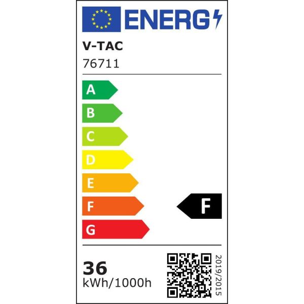 36W LED plafonjera s mirkovalnim senzorom-okrugla s crnim rubom 4000K IP44 - Image 2
