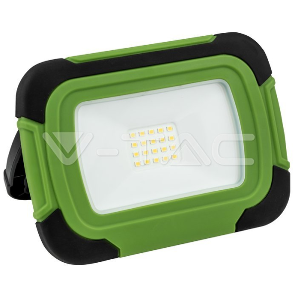 10W punjivi reflektor, Samsung čip, zeleno kućište USB, 4000K IP44