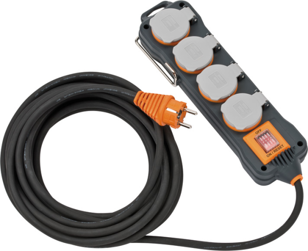 Brennestuhl produžni kabel professionalLINE 3x2,5mm2, 5m kabel sa 4 šuko utičnice IP54