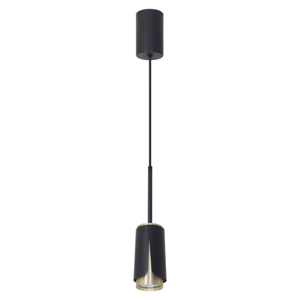CVIJET CRNO ZLATO VISEĆA LAMPA 1xGU10