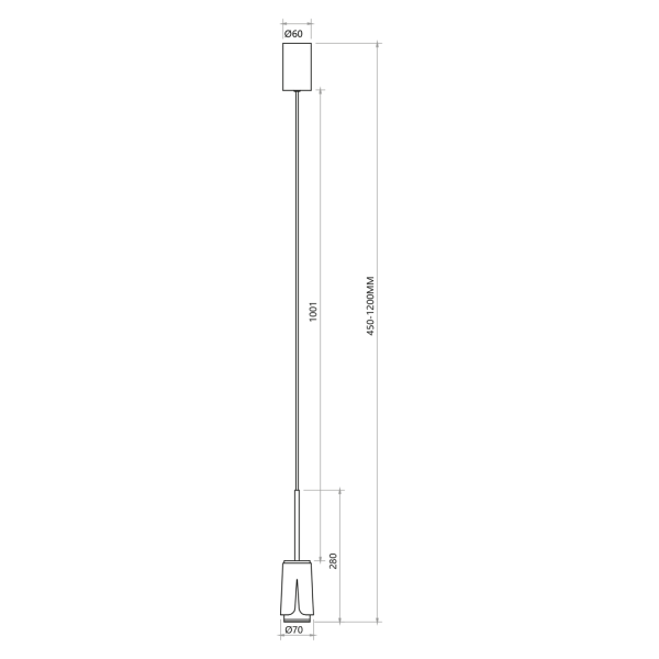 CVIJET CRNO ZLATO VISEĆA LAMPA 1xGU10 - Image 4