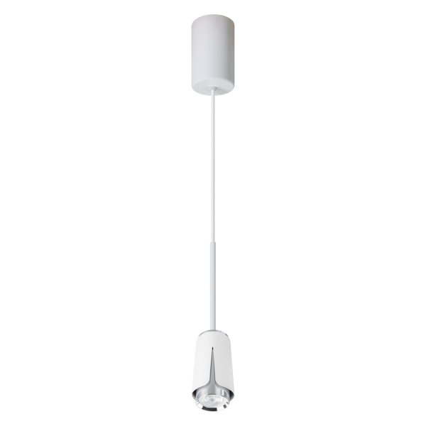 VISEĆA SVJETILJKA FLOWER BIJELA KROM 1xGU10