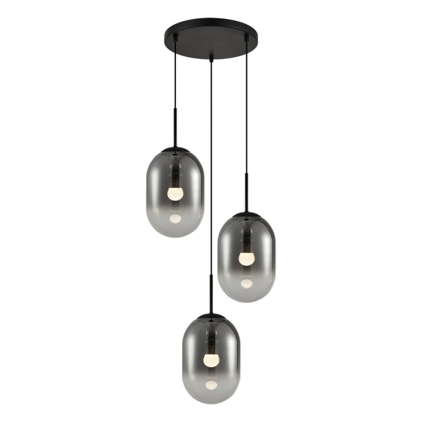 ALIAS BLACK viseća lampa 3xE14 krug