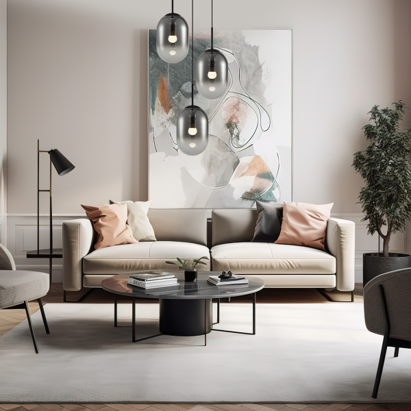 ALIAS BLACK viseća lampa 3xE14 krug - Image 2