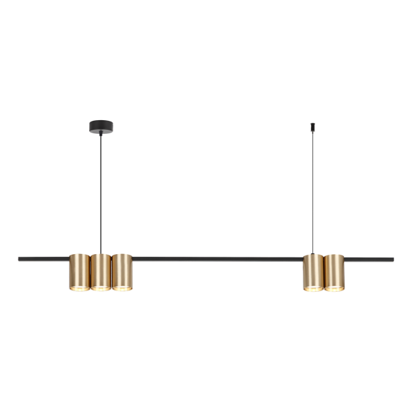 Viseća lampa (letvica) GENESIS BLACK GOLD 5xGU10