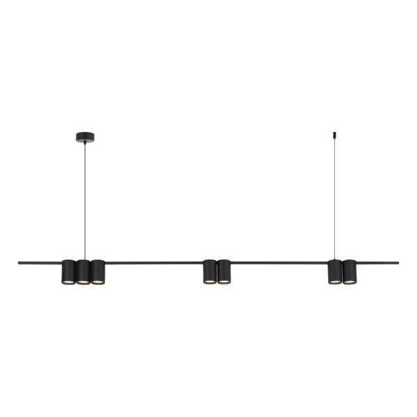Viseća lampa (letvica) GENESIS BLACK 7xGU10