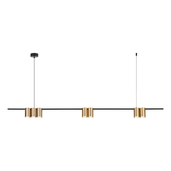 Viseća lampa (letvica) GENESIS BLACK GOLD 7xGU10