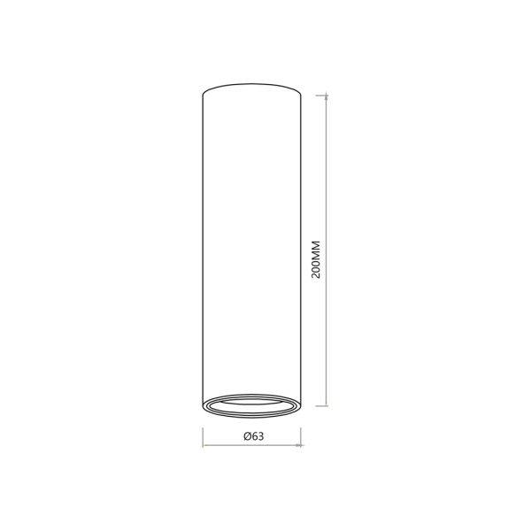 GENESIS SPOT CRNA 1xGU10 20cm - Image 4