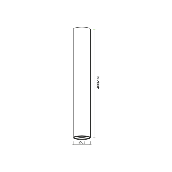 GENESIS SPOT CRNA 1xGU10 40cm - Image 4