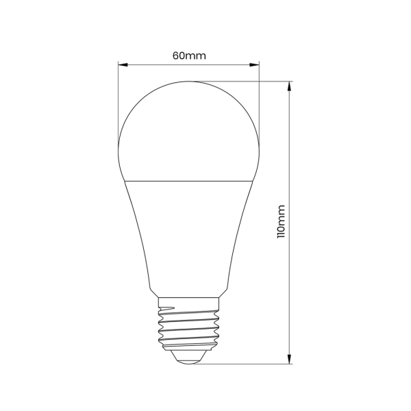 LED žarulja 6W A60 E27 3000K Twilight-Motion - Image 2
