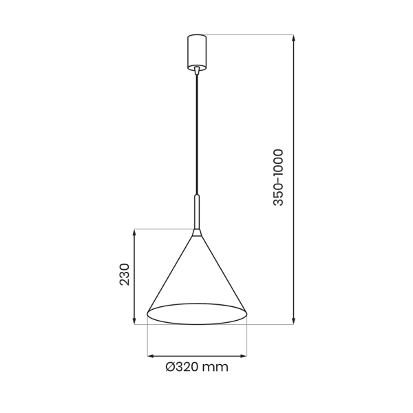VISEĆA LAMPA CAPITAL ZLATNA Ø32CM 1XGX53 - Image 5