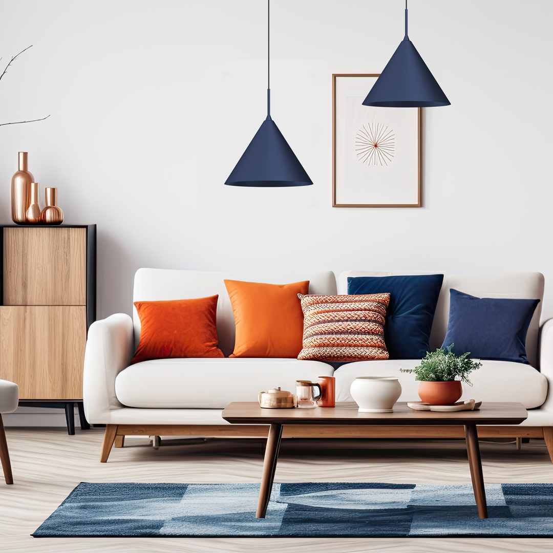 CAPITAL TAMNO PLAVA VISEĆA SVJETILKA Ø32CM 1XGX53 - Slika 3