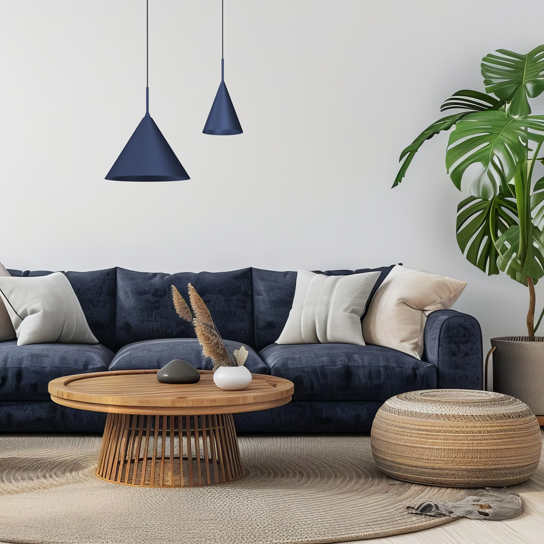 CAPITAL TAMNO PLAVA VISEĆA SVJETILKA Ø32CM 1XGX53 - Slika 4