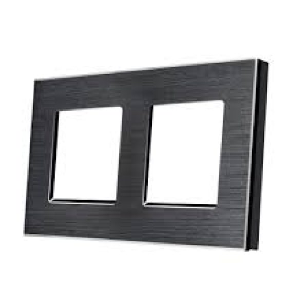 Dvostruki aluminijski okvir za module, crni