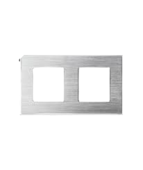 Dvostruki aluminijski okvir za module, sivi