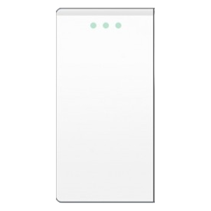 Mehanički modul 1/2 za jednopolni prekidač s fluorescentnom indikacijom, bijeli