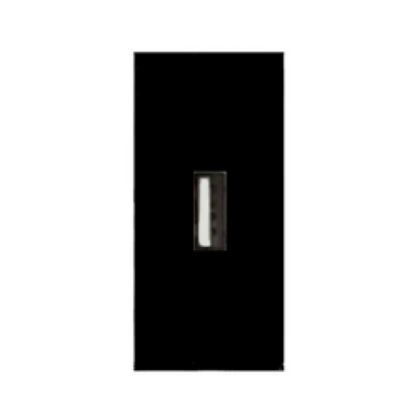 Modul 1/2 za USB A konektor - samo za prijenos podataka, crni