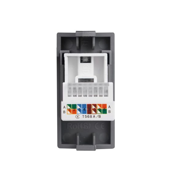 Modul 1/2 za Internet CAT6, crni - Image 2
