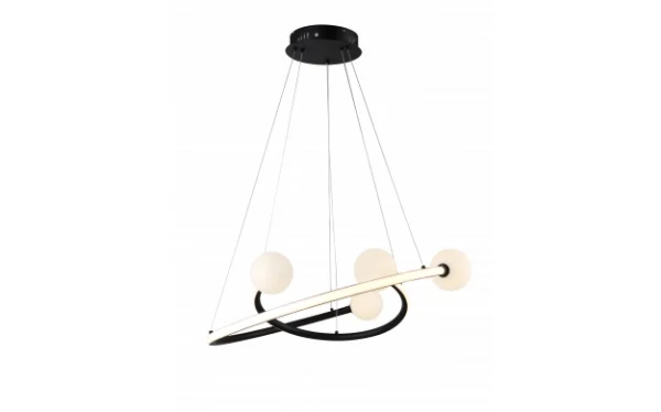 LED viseća svjetiljka 36W Pješčano crna