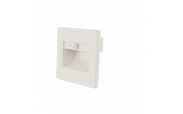 LED svjetlo za stepenice kvadratno 1W 3000K IP20 bijelo + senzor