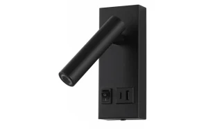 LED rasvjeta za ormarić 2W s prekidačem za uključivanje/isključivanje + USB crna