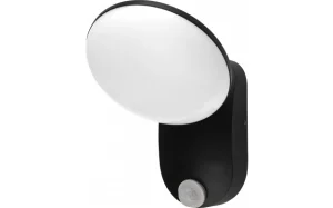LED Zidna Svjetiljka Aluminij 12W CRNO TIJELO IP54 3000K PIR SENZOR