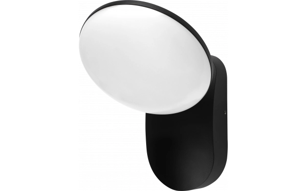 LED Zidna Svjetiljka Aluminij 12W CRNO TIJELO IP54