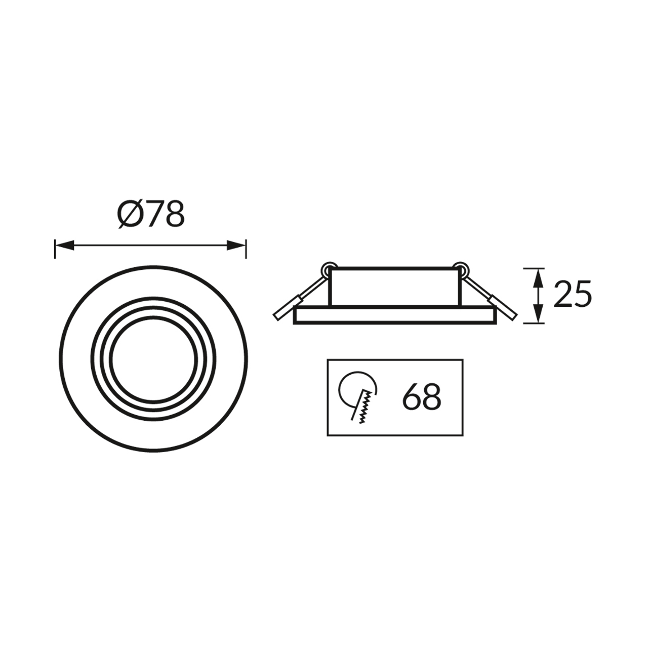 Armatura PLUTO BIJELA/ZLATNA - Slika 3