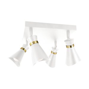 LORETA E14 4XGU10 BIJELA/ZLATNA