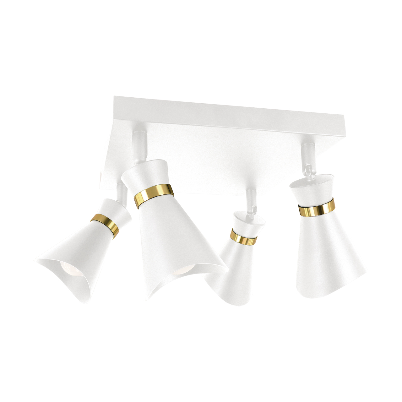 LORETA E14 4XGU10 BIJELA/ZLATNA