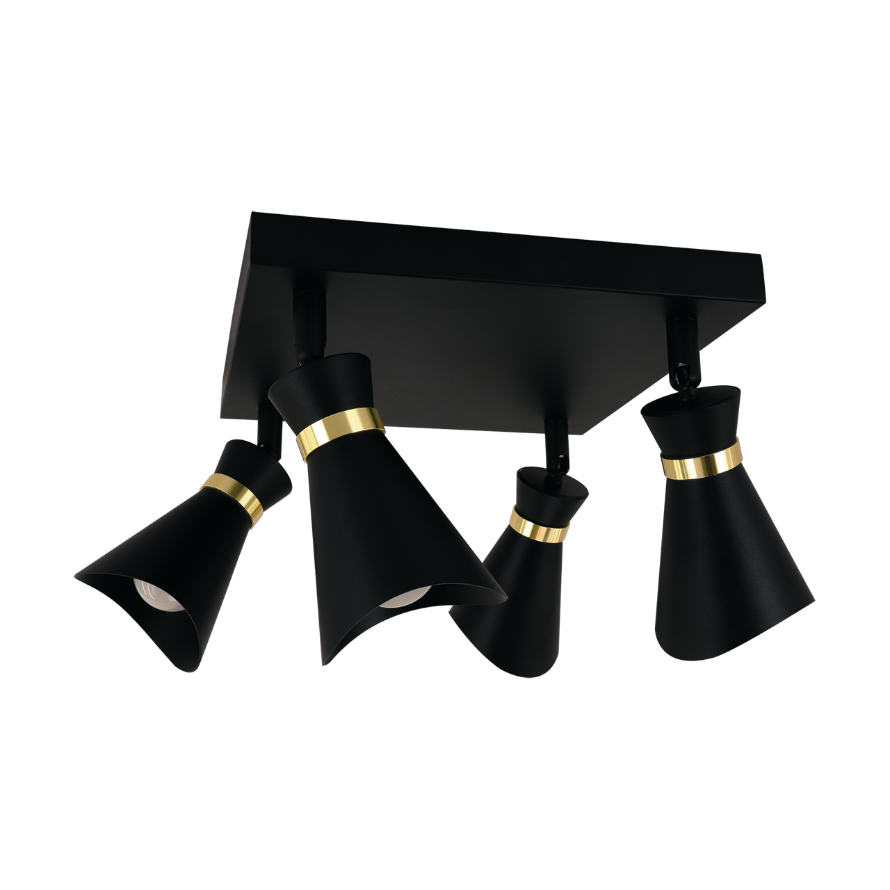 LORETA E14 4xGU10 CRNO/ZLATNA