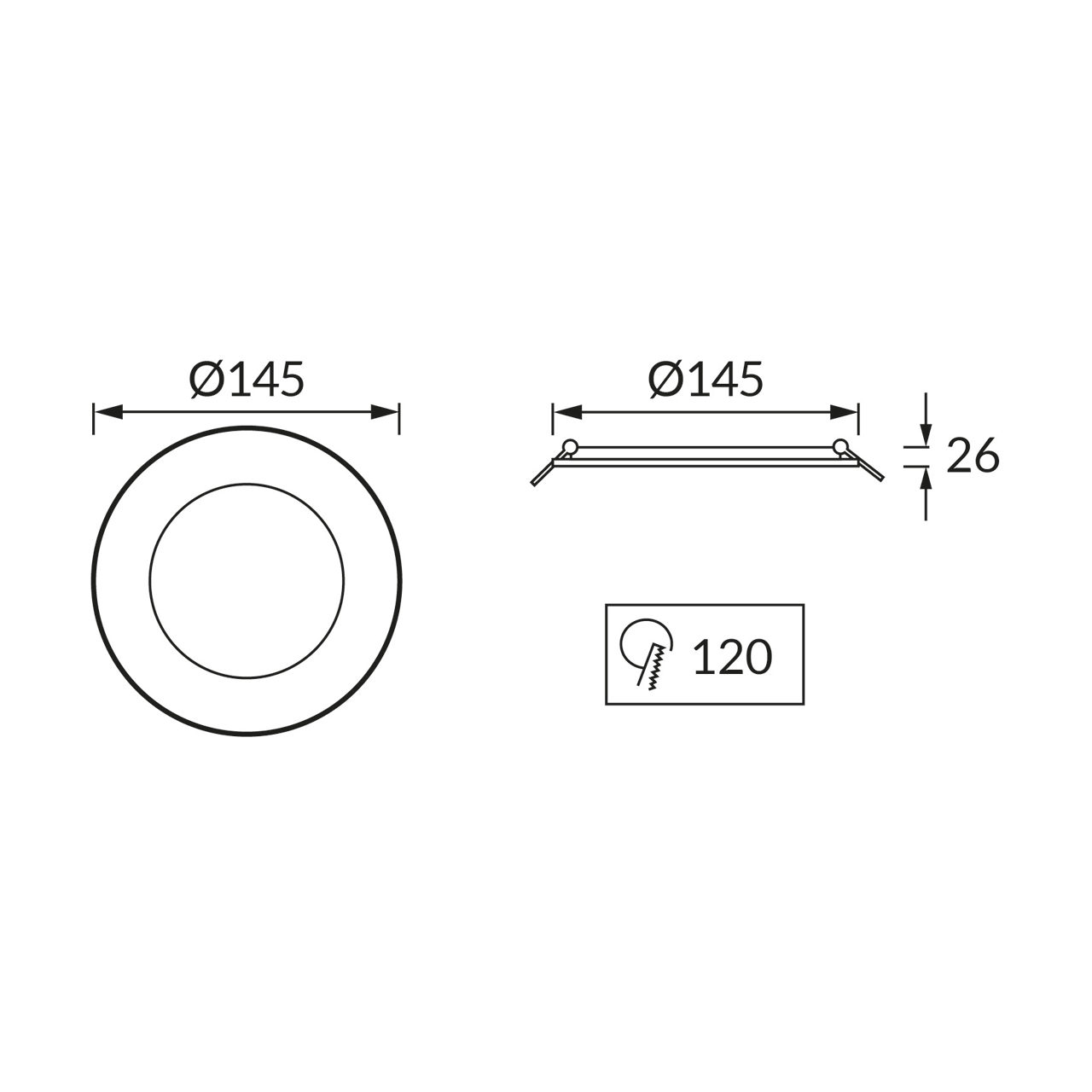 LED WAFER C 12W BIJELA CCT - Slika 4