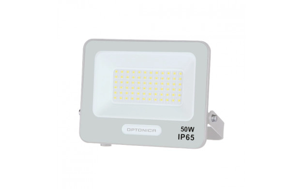 LED SMD reflektor bijelog tijela 50W 6000K IP65 s 15 cm kabela