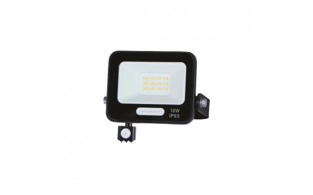 LED SMD reflektor 10W 4000K IP65 crno tijelo sa senzorom